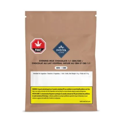Evening Milk Chocolate 1:1 CBN/CBD (Indiva Life)