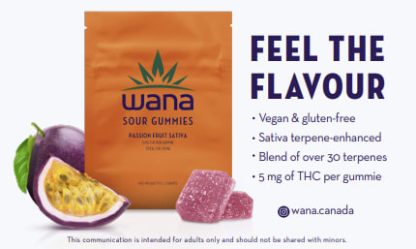 Passion Fruit Sativa Gummies (Wana)