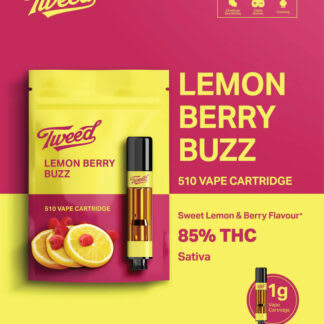 Lemon Berry Buzz 510 Vape Cart (Tweed) • Wiid Boutique Inc.