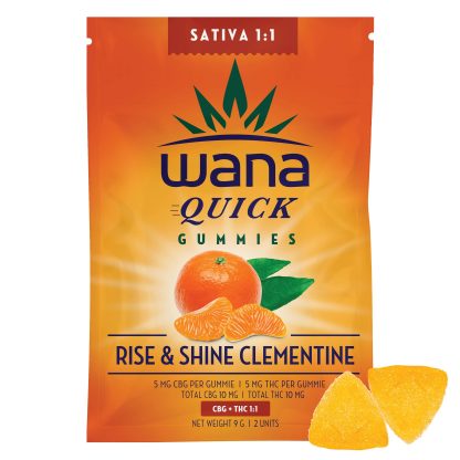 Clementine 1:1 CBG Quick Acting Gummies OB (Wana)