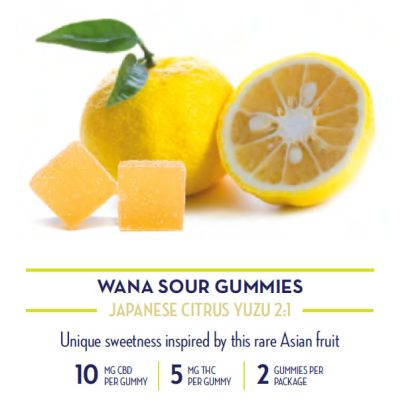 Japanese Citrus Yuzu 2:1 Gummies OB (Wana)