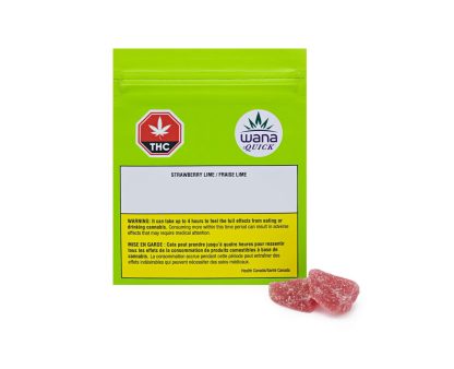 Strawberry Lime 1:1 Quick Acting Gummies OB (Wana)