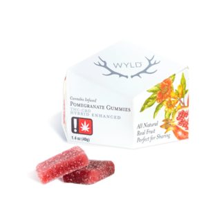 WYLD Real Fruit Pomegranate 1:1 CBD Gummies (Wyld)