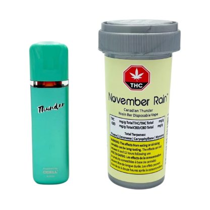 Canadian Thunder Rosin Bar Disposable Vape (November Rain)