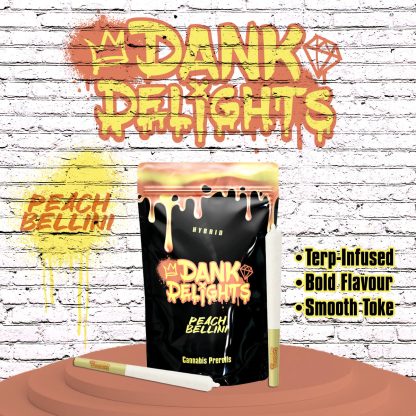 Peach Bellini Botanical Terpene Enhanced (Dank Delights) Pre-Roll