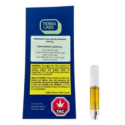 Lemonade Lava Liquid Diamond 510 Vape Cart (Terra Labs)