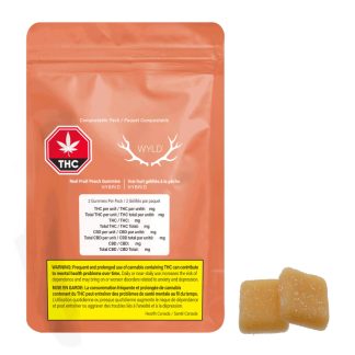 WYLD Real Fruit Peach 1:5 CBD Gummies (Wyld)