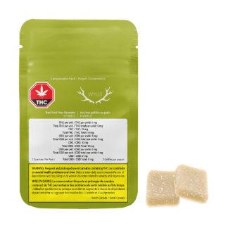 WYLD Real Fruit Pear 1:1 CBG Gummies (Wyld)