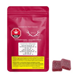WYLD Real Fruit Raspberry Gummies (WYLD)