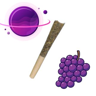 Cosmic Grape Indica Live Rosin Infused P/R - 3 x 0.5g (Cosmic)