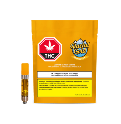 Anytime 1:1 Fuzzy Mango 510 Vape Cart - 1g (Glacial Gold