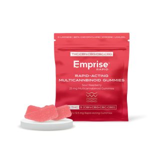 Sour Raspberry Multicannainoid Gummies - 3 x 1.67mg (Emprise Rapid)