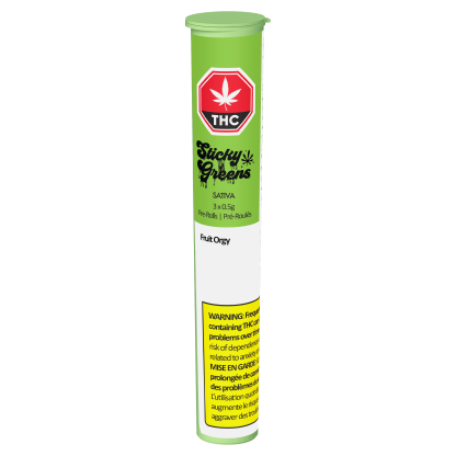 Fruit Orgy P/R - 3 x 0.5g (Sticky Greens)