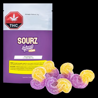 Peach Passionfruit 1:1:1 CBN Gummies - 5 x 2mg (S