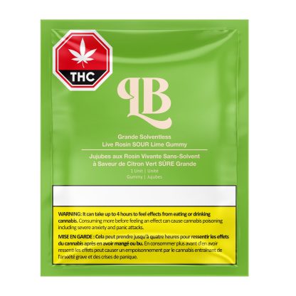 Grande Solventless Live Rosin Sour Lime Gummy - 1 x 10mg (La Boca)