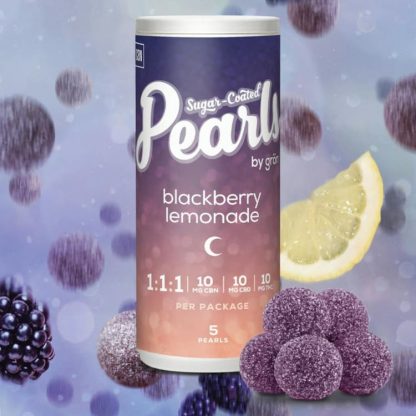 Blackberry Lemonade 1:1:1 CBN Gummies (Pearls)