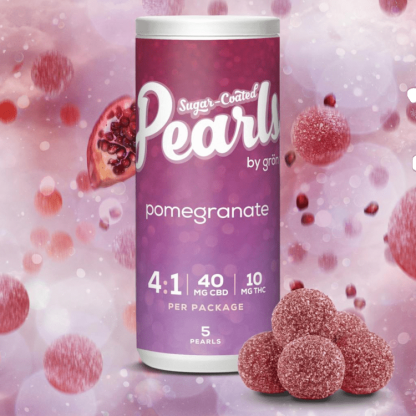 Pomegranate 4:1 CBD Gummies (Pearls)