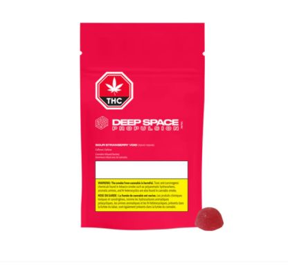 Sour Strawberry Void THC + Caffeine Gummy - 1 x 10mg (Deep Space)