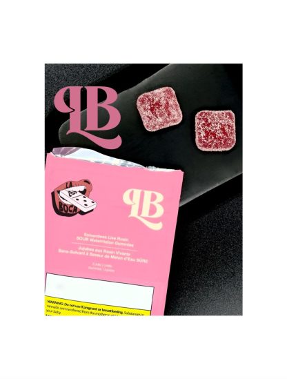 Solventless Sour Watermelon Gummies - 2 x 5mg (La Boca)
