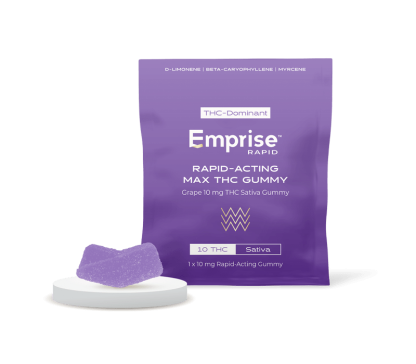 Grape Rapid Sativa Gummy - 1 x 10mg (Emprise Rapid)