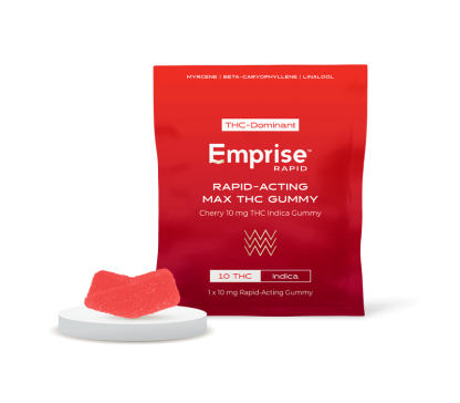 Cherry Rapid Indica Gummy - 1 x 10mg (Emprise Rapid)