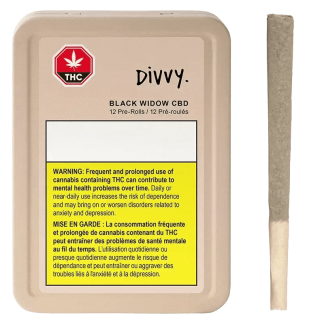 Black Widow CBD P/R - 12 x 0.35g (Divvy)