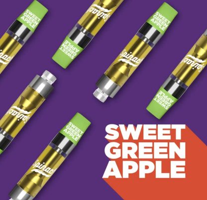 Sweet Green Apple Liquid Diamond 510 Vape Cart - 1g (Spinach)