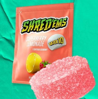 Superberry Lemonade Gummies 10pk - 10 x 10mg (Shred'Ems)