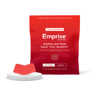 Cherry Rapid Indica Gummy - 1 x 10mg (Emprise Rapid)