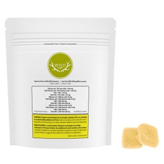 WYLD Real Fruit Pear CBD:CBG Gummies - 30 x 20mg CBD (Wyld)