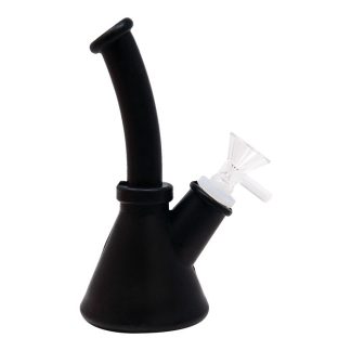 Black Silicone 6.5" Silicone Bong