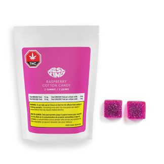 Raspberry Cotton Candy Gummies - 2 x 5mg (Best Kind)