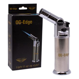 Og Silver Og Edge 5 inches Single Flame Torch Lighter