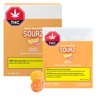 Peach Orange 1:1 10 pack Gummies - 10 x 10mg (Sourz)