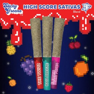 High Score Sativas Infused P/R - 3 x 0.5g (Sticky Greens)