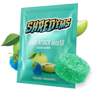 Shark Attack MAX10 Gummy - 1 x 10mg (Shred'ems)