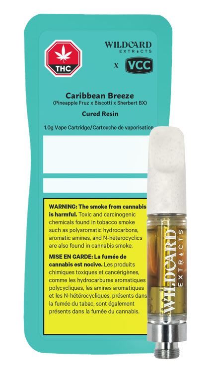Caribbean Breeze Cured Resin 510 Vape Cart - 1g (Wildcard Extracts)