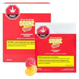 Strawberry Mango 10 pack Gummies - 10 x 10mg (Sourz)
