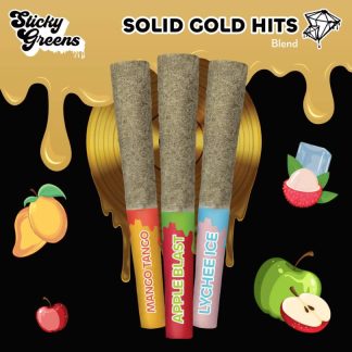 Solid Gold Hits LD Infused P/R - 3 x 0.5g (Sticky Greens)