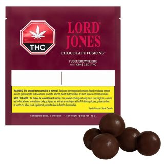 Fudge Brownie Bites 1:1:1 CBN - 5 x 2mg (Lord Jones)