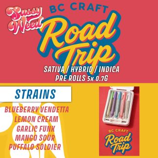BC Craft Road Trip Variety Pack - 5 x 0.7g (Sassy Weed)
