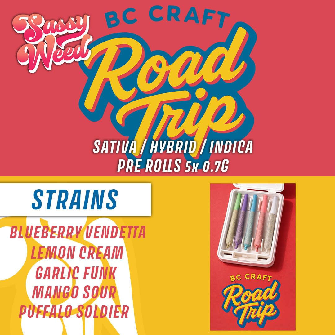 BC Craft Road Trip Variety Pack - 5 x 0.7g (Sassy Weed)