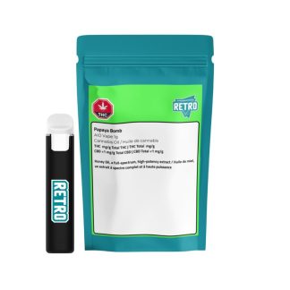 Papaya Bomb Cherry Oil Full Spectrum Disposable - 1g (Retro Cannabis)