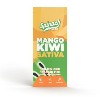 Mango Kiwi Haze CBC 510 Vape Cart - 1.2g (Spinach)