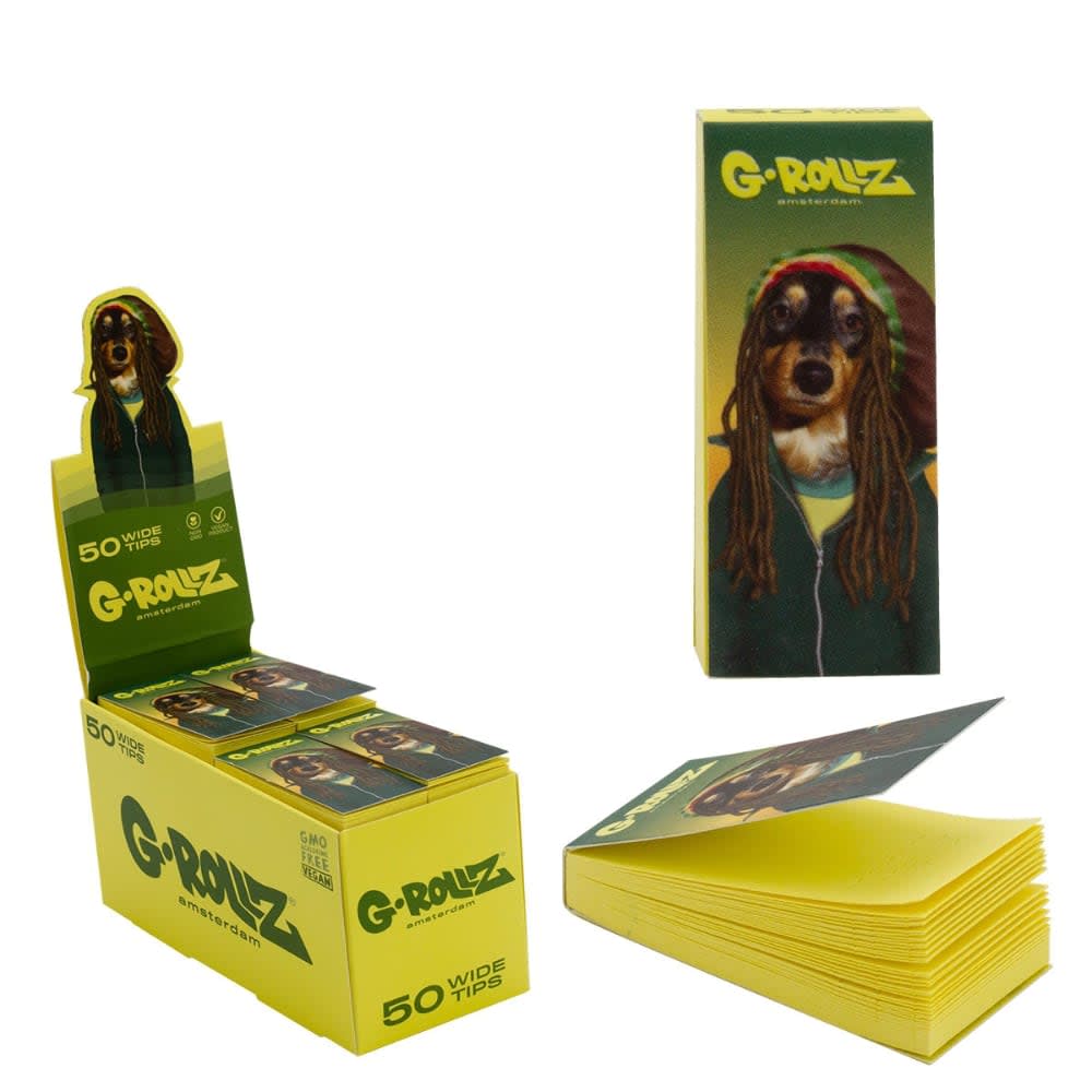Pets Rock "Reggae" Yellow Filter Tips (G-Rollz)