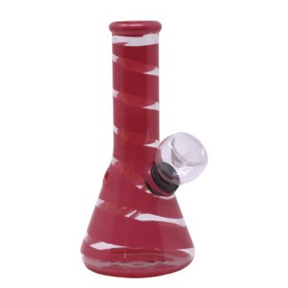 Red Colored Ribbon 5"Mini Bong