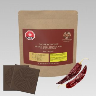 THC Micro-Dosed Vegan Chili Guajillo Chocolate - 10 x 1mg (Social Sessions)