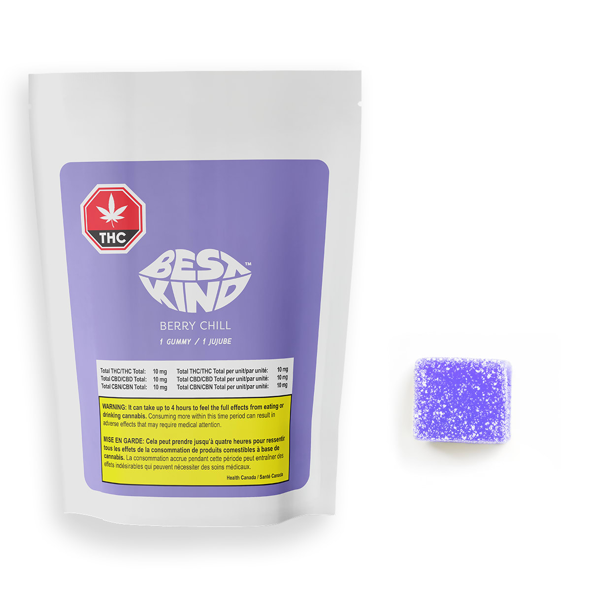 Berry Chill Live Rosin 1:1:1 CBN Gummy - 1 x 10mg (Best Kind)