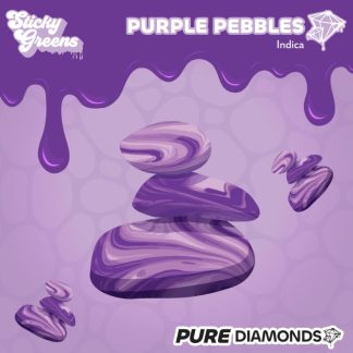 Purple Pebbles Liquid Diamonds 510 Vape Cart - 0.95g (Sticky Greens)