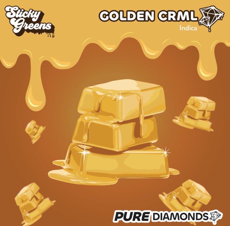 Golden CRML Liquid Diamonds 510 Vape Cart - 0.95g (Sticky Greens)